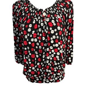 Cable & Gauge Polka Dot Top